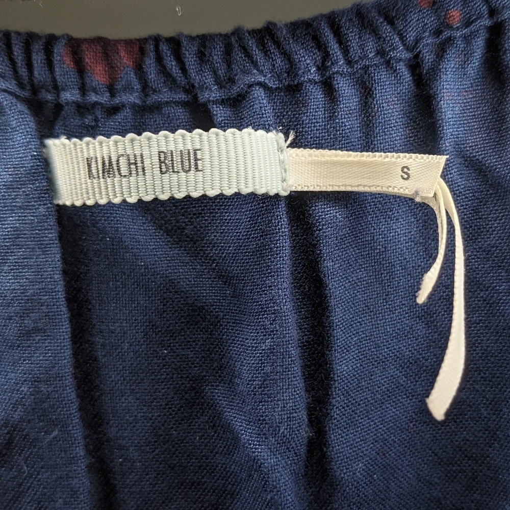 Kimchi Blue Navy Babydoll Dress - Size Small - Picture 5 of 5